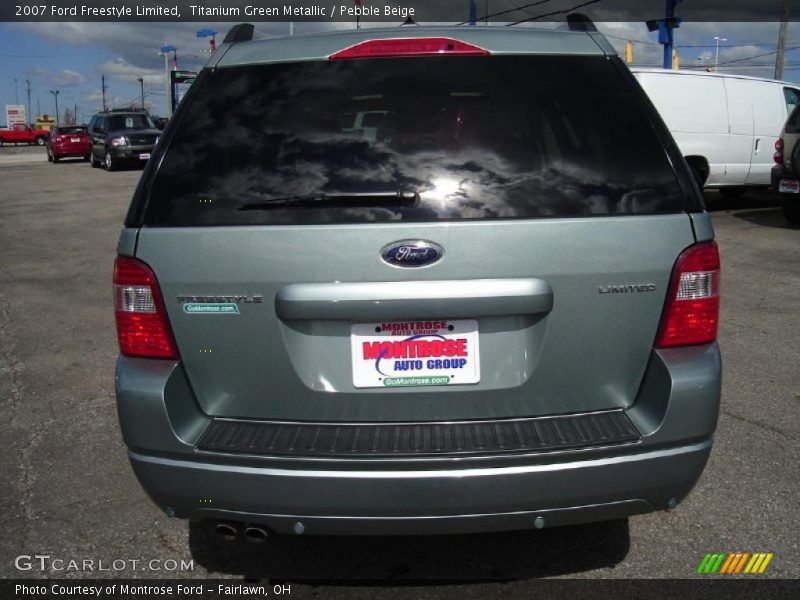 Titanium Green Metallic / Pebble Beige 2007 Ford Freestyle Limited