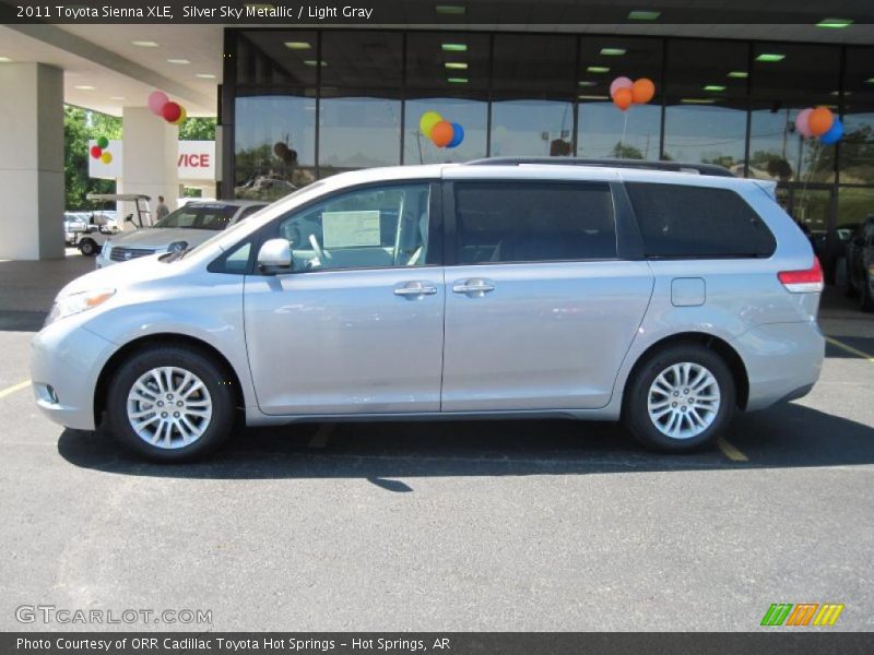 Silver Sky Metallic / Light Gray 2011 Toyota Sienna XLE