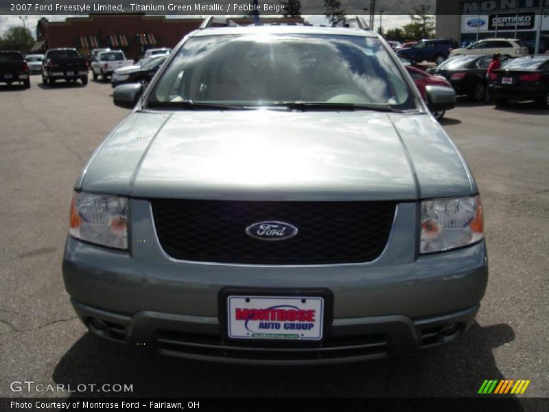 Titanium Green Metallic / Pebble Beige 2007 Ford Freestyle Limited