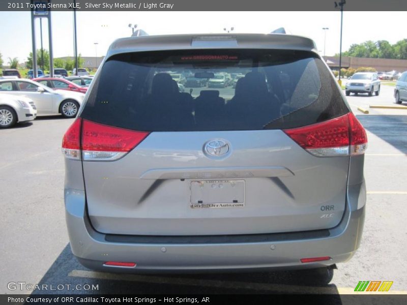 Silver Sky Metallic / Light Gray 2011 Toyota Sienna XLE