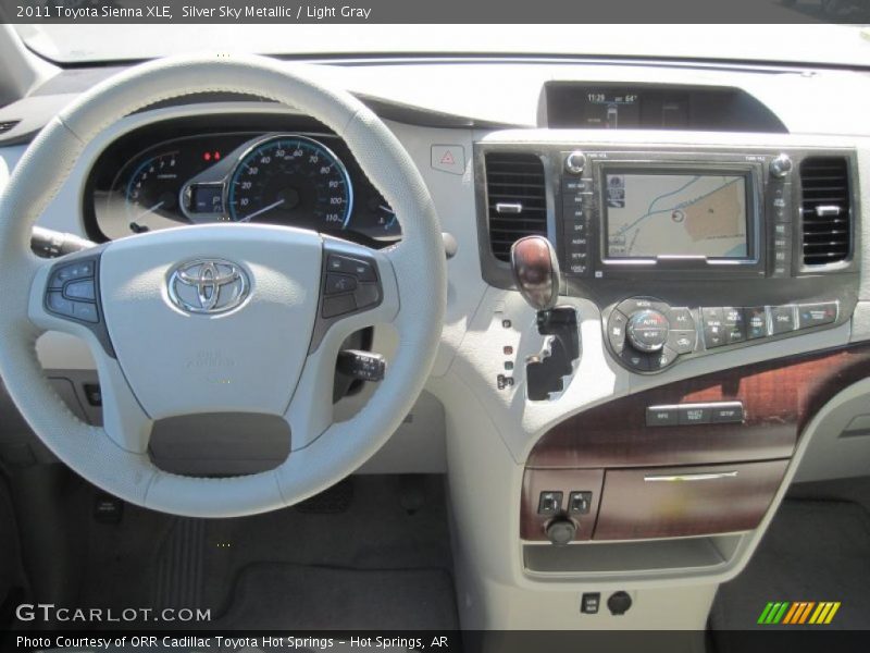 Silver Sky Metallic / Light Gray 2011 Toyota Sienna XLE