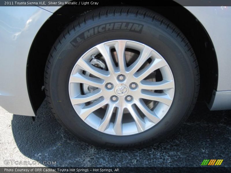 Silver Sky Metallic / Light Gray 2011 Toyota Sienna XLE