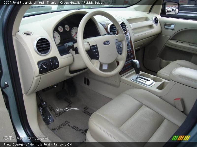 Titanium Green Metallic / Pebble Beige 2007 Ford Freestyle Limited