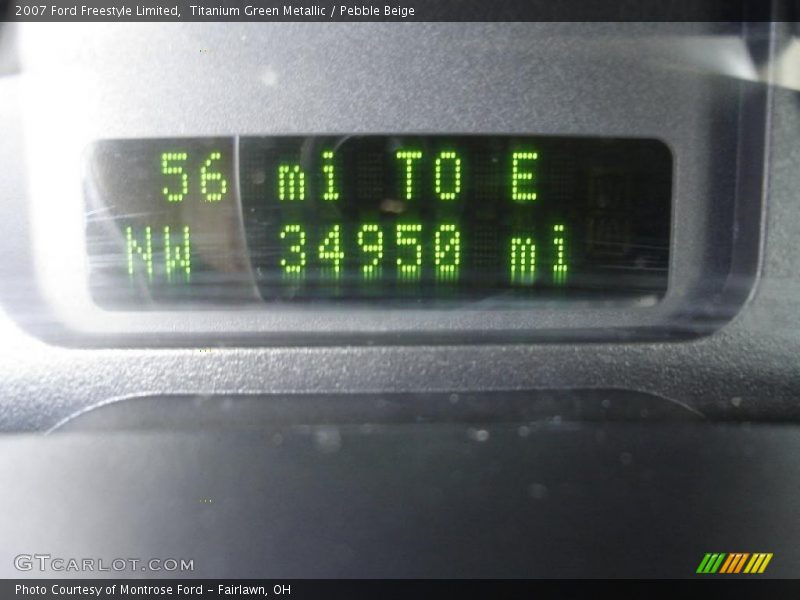 Titanium Green Metallic / Pebble Beige 2007 Ford Freestyle Limited