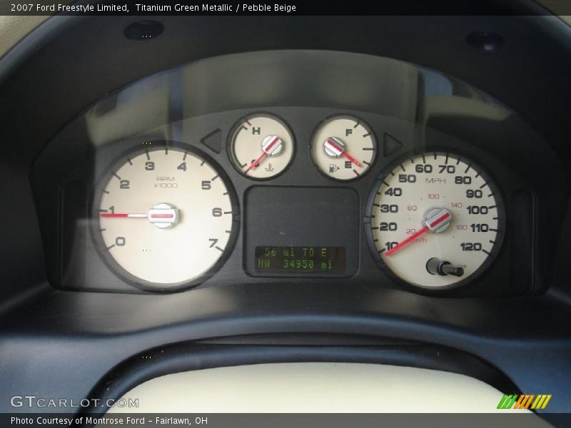 Titanium Green Metallic / Pebble Beige 2007 Ford Freestyle Limited