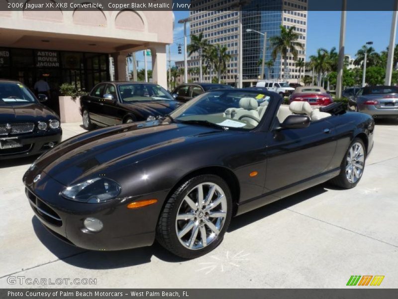 Copper Black Metallic / Ivory 2006 Jaguar XK XK8 Convertible