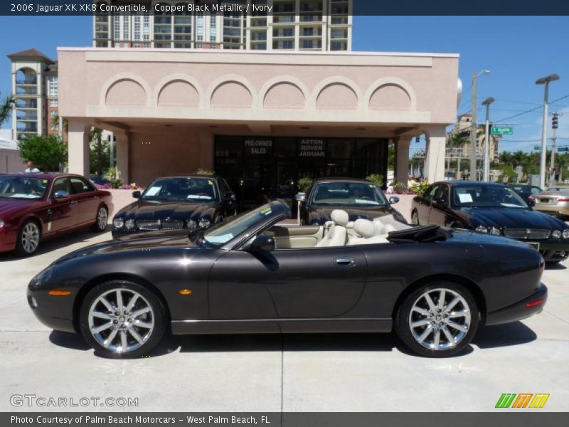 Copper Black Metallic / Ivory 2006 Jaguar XK XK8 Convertible