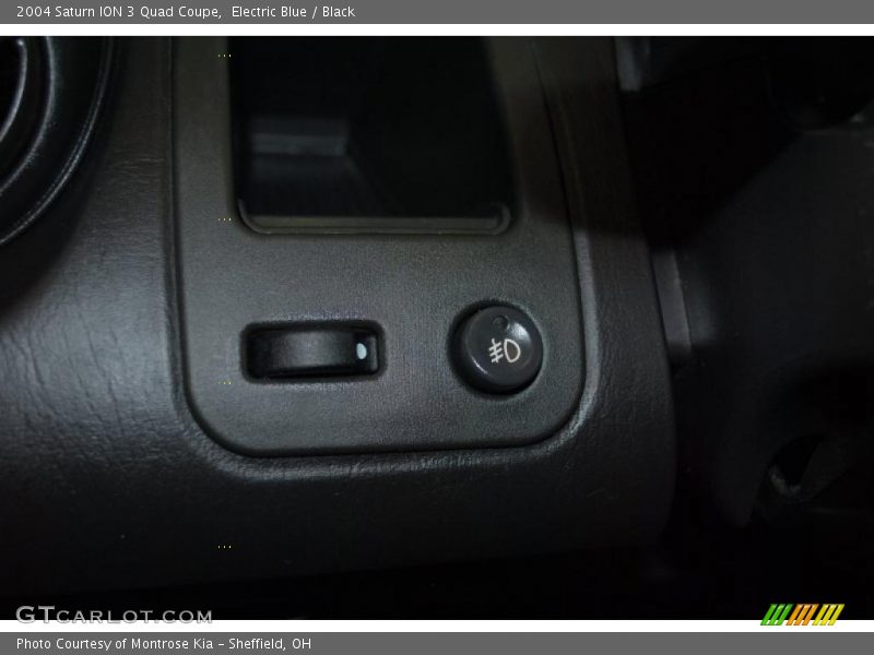 Electric Blue / Black 2004 Saturn ION 3 Quad Coupe