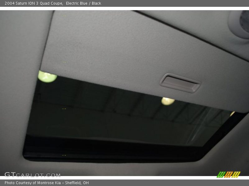 Electric Blue / Black 2004 Saturn ION 3 Quad Coupe