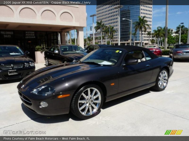 Copper Black Metallic / Ivory 2006 Jaguar XK XK8 Convertible