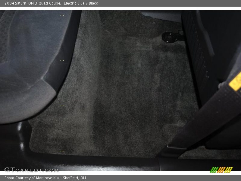 Electric Blue / Black 2004 Saturn ION 3 Quad Coupe