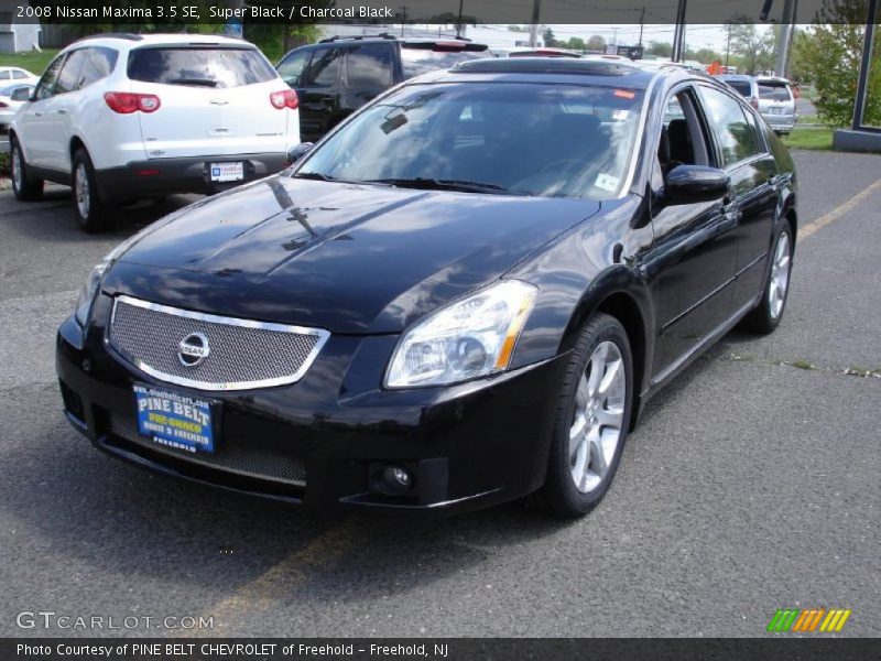 Super Black / Charcoal Black 2008 Nissan Maxima 3.5 SE