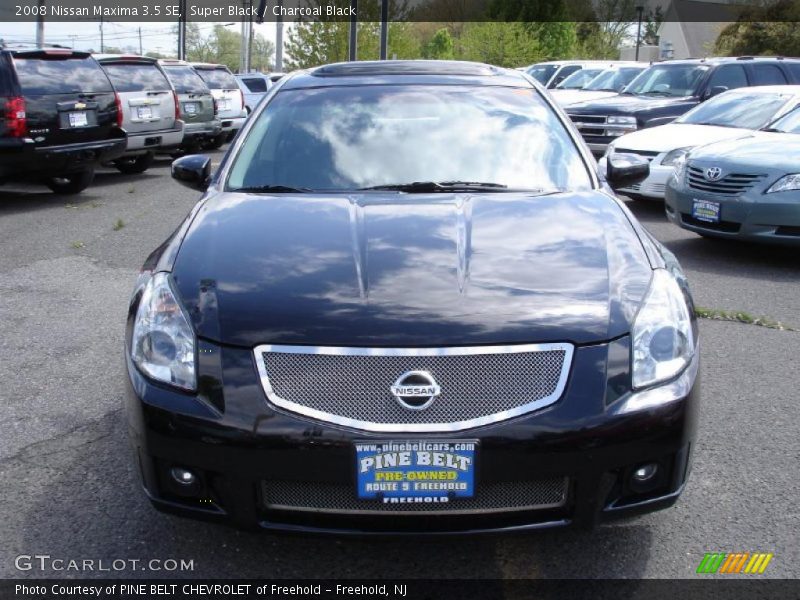 Super Black / Charcoal Black 2008 Nissan Maxima 3.5 SE