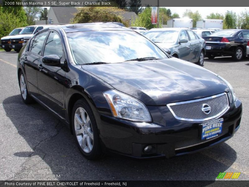 Super Black / Charcoal Black 2008 Nissan Maxima 3.5 SE