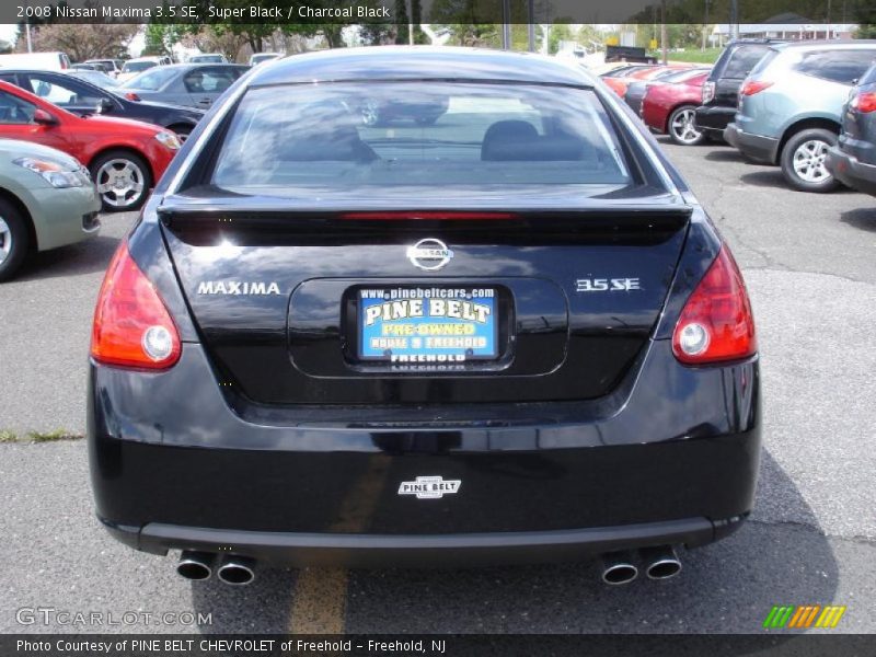 Super Black / Charcoal Black 2008 Nissan Maxima 3.5 SE