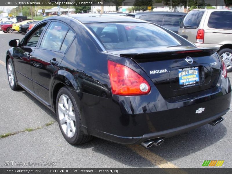 Super Black / Charcoal Black 2008 Nissan Maxima 3.5 SE