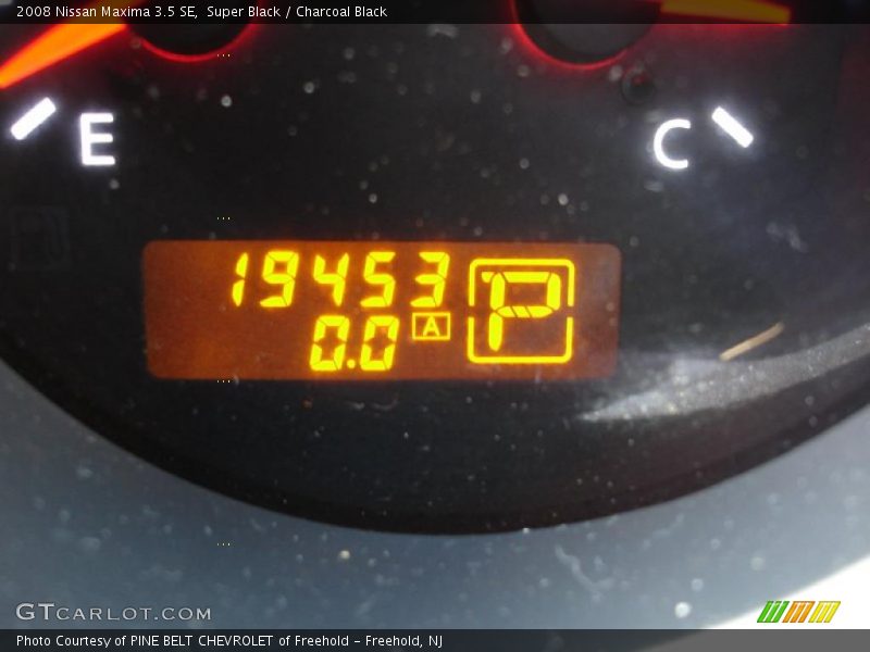 Super Black / Charcoal Black 2008 Nissan Maxima 3.5 SE