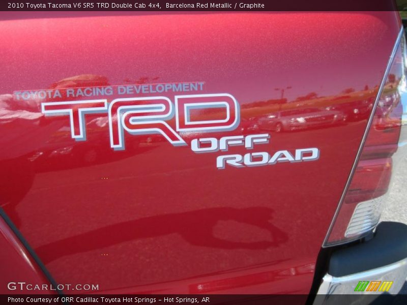 Barcelona Red Metallic / Graphite 2010 Toyota Tacoma V6 SR5 TRD Double Cab 4x4