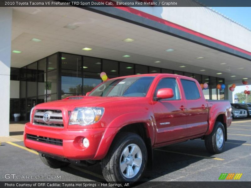 Barcelona Red Metallic / Graphite 2010 Toyota Tacoma V6 PreRunner TRD Sport Double Cab