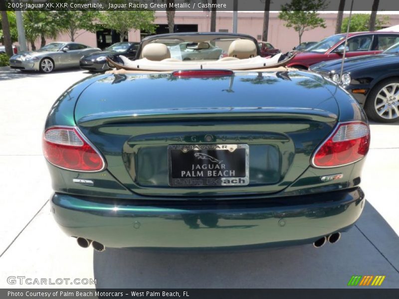Jaguar Racing Green Metallic / Cashmere 2005 Jaguar XK XKR Convertible