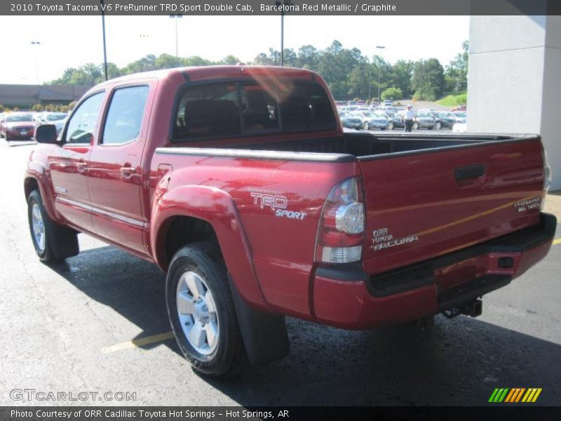 Barcelona Red Metallic / Graphite 2010 Toyota Tacoma V6 PreRunner TRD Sport Double Cab
