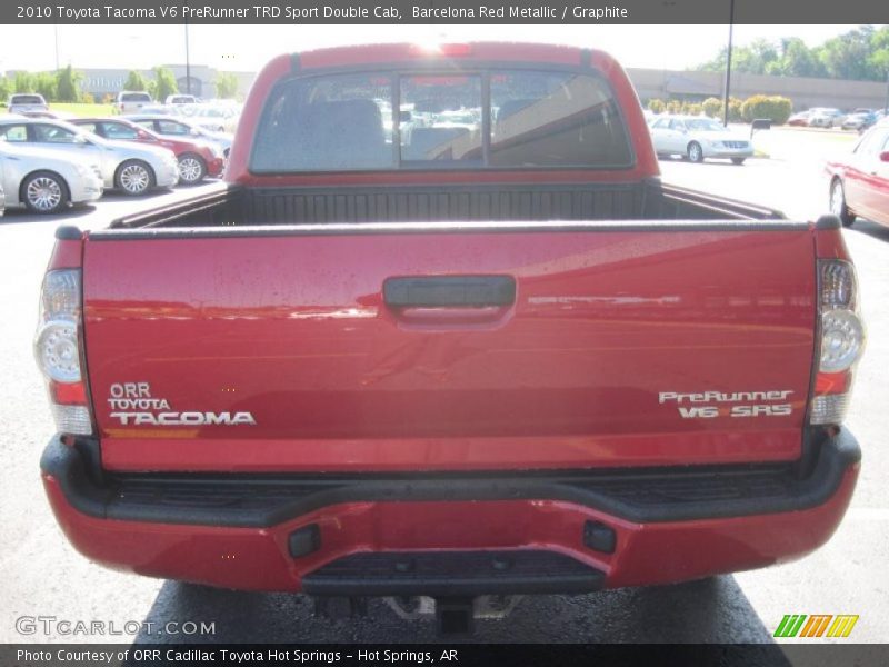 Barcelona Red Metallic / Graphite 2010 Toyota Tacoma V6 PreRunner TRD Sport Double Cab