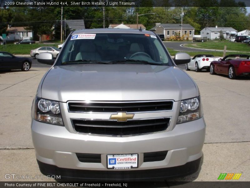 Silver Birch Metallic / Light Titanium 2009 Chevrolet Tahoe Hybrid 4x4