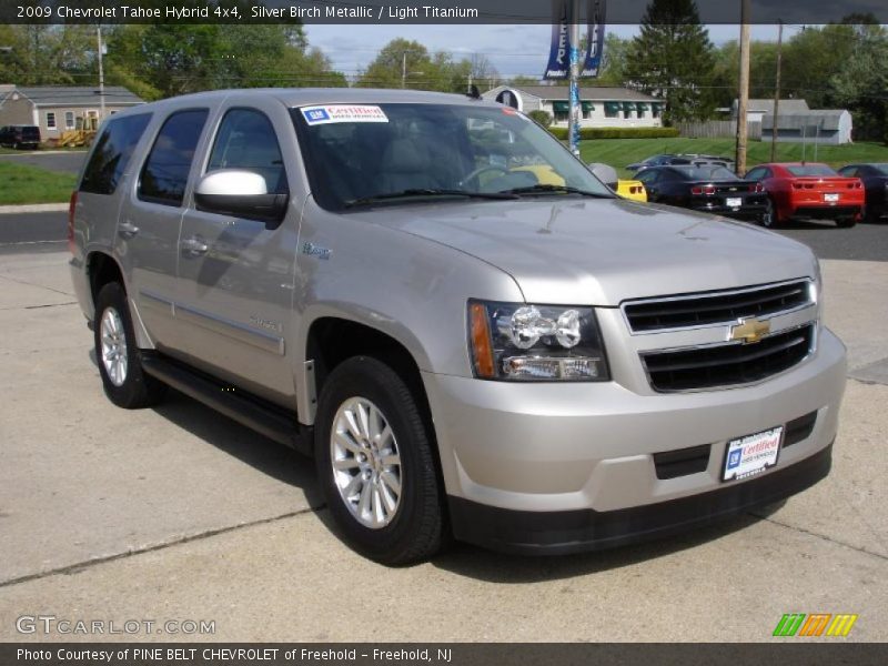 Silver Birch Metallic / Light Titanium 2009 Chevrolet Tahoe Hybrid 4x4