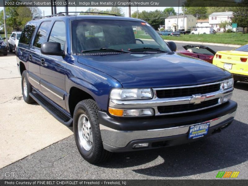 Indigo Blue Metallic / Graphite/Medium Gray 2002 Chevrolet Suburban 1500 LS 4x4