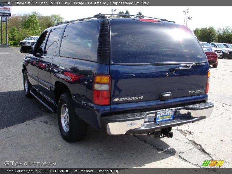 Indigo Blue Metallic / Graphite/Medium Gray 2002 Chevrolet Suburban 1500 LS 4x4