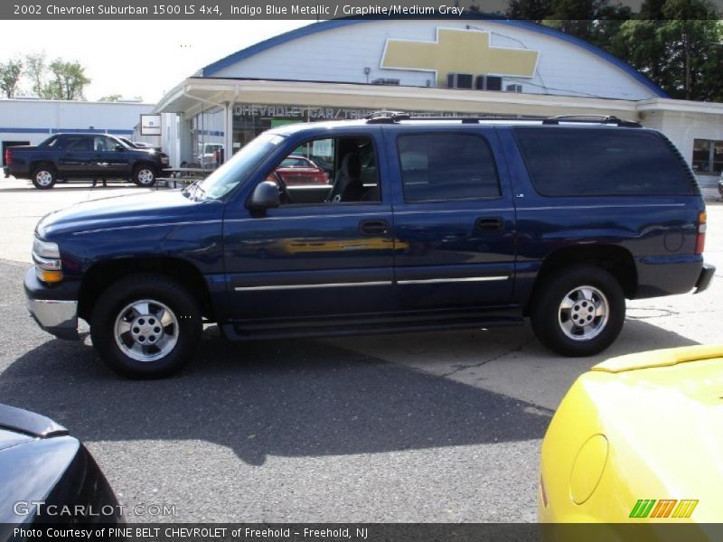 Indigo Blue Metallic / Graphite/Medium Gray 2002 Chevrolet Suburban 1500 LS 4x4