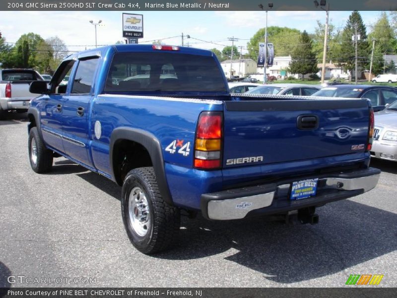 Marine Blue Metallic / Neutral 2004 GMC Sierra 2500HD SLT Crew Cab 4x4