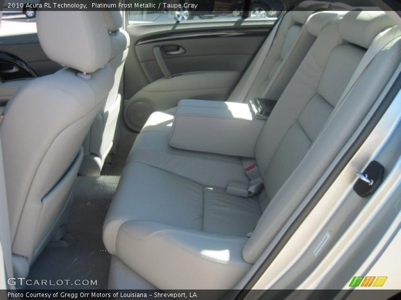 Platinum Frost Metallic / Taupe Gray 2010 Acura RL Technology