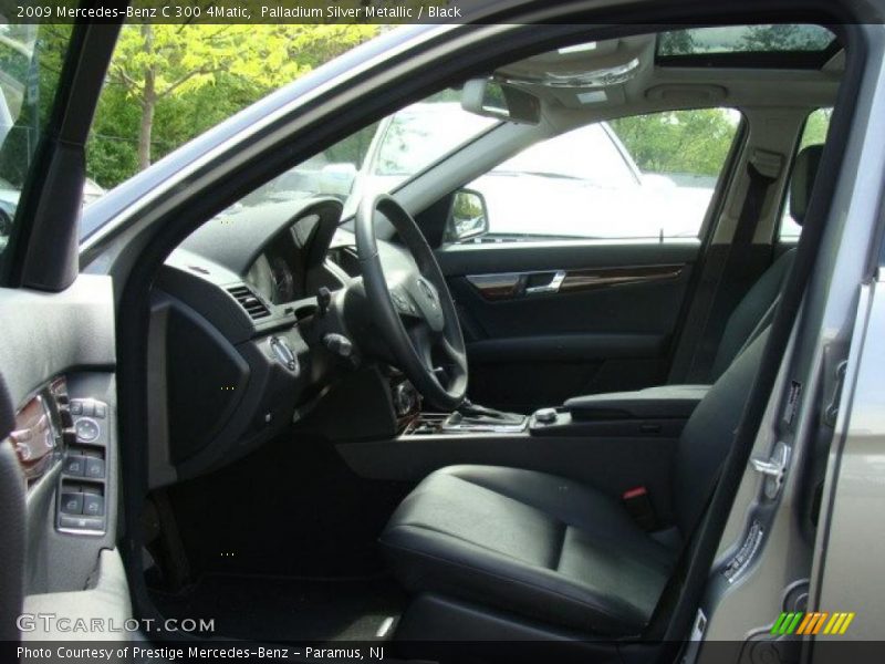 Palladium Silver Metallic / Black 2009 Mercedes-Benz C 300 4Matic