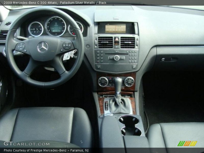 Palladium Silver Metallic / Black 2009 Mercedes-Benz C 300 4Matic