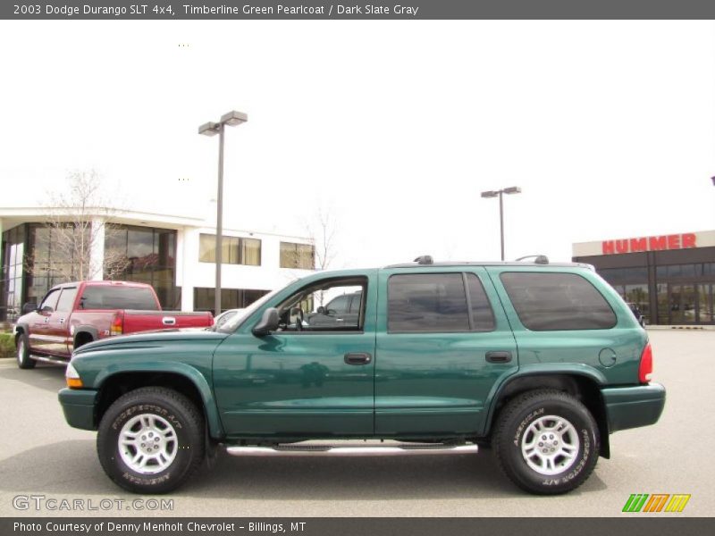 Timberline Green Pearlcoat / Dark Slate Gray 2003 Dodge Durango SLT 4x4