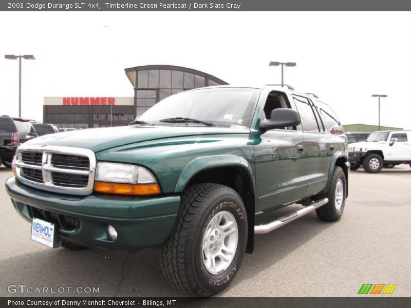 Timberline Green Pearlcoat / Dark Slate Gray 2003 Dodge Durango SLT 4x4