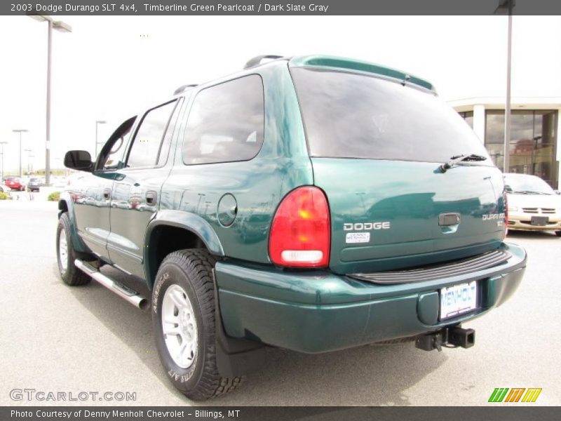 Timberline Green Pearlcoat / Dark Slate Gray 2003 Dodge Durango SLT 4x4