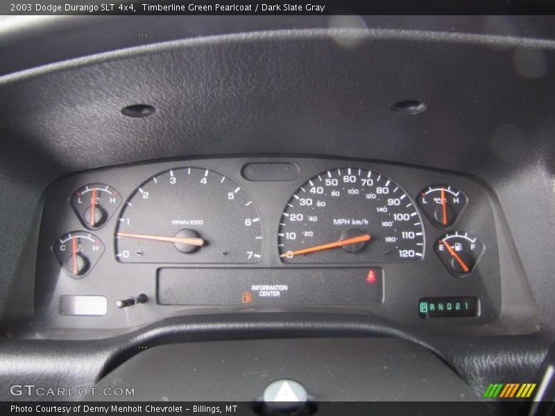 Timberline Green Pearlcoat / Dark Slate Gray 2003 Dodge Durango SLT 4x4