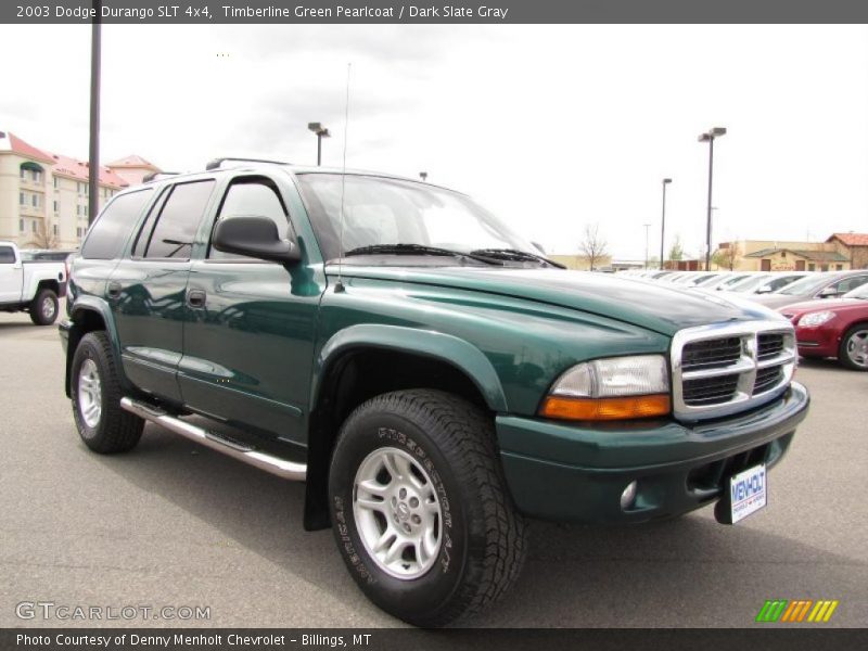 Timberline Green Pearlcoat / Dark Slate Gray 2003 Dodge Durango SLT 4x4