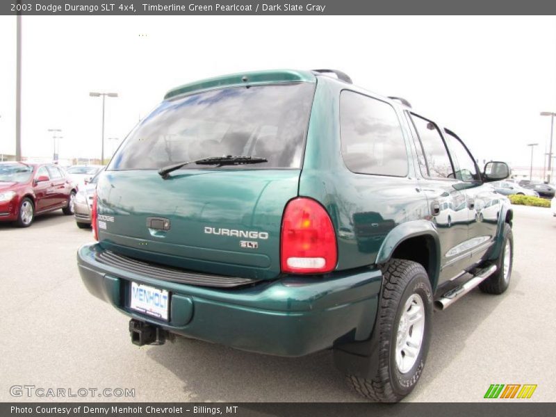 Timberline Green Pearlcoat / Dark Slate Gray 2003 Dodge Durango SLT 4x4