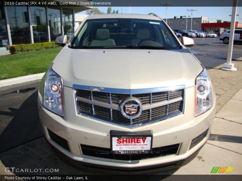 Gold Mist / Shale/Brownstone 2010 Cadillac SRX 4 V6 AWD