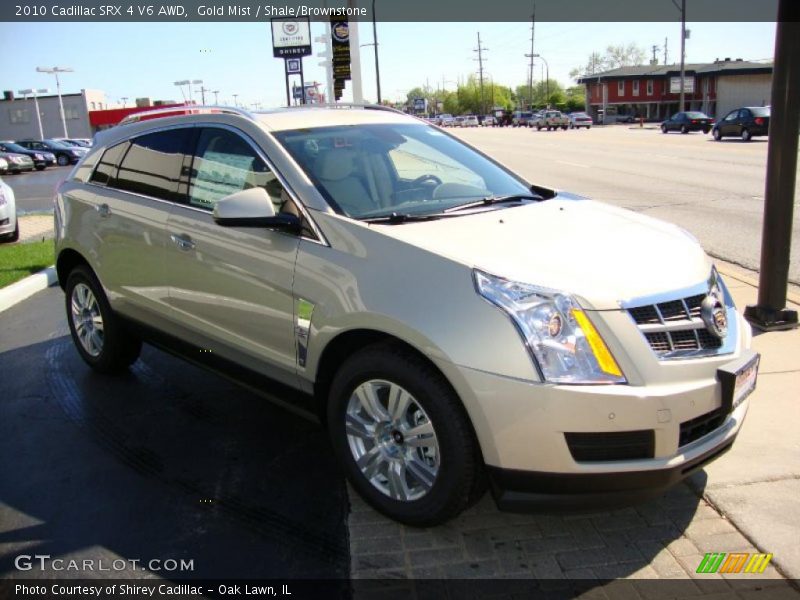 Gold Mist / Shale/Brownstone 2010 Cadillac SRX 4 V6 AWD