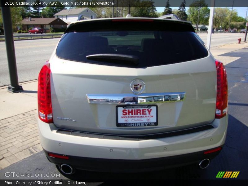 Gold Mist / Shale/Brownstone 2010 Cadillac SRX 4 V6 AWD
