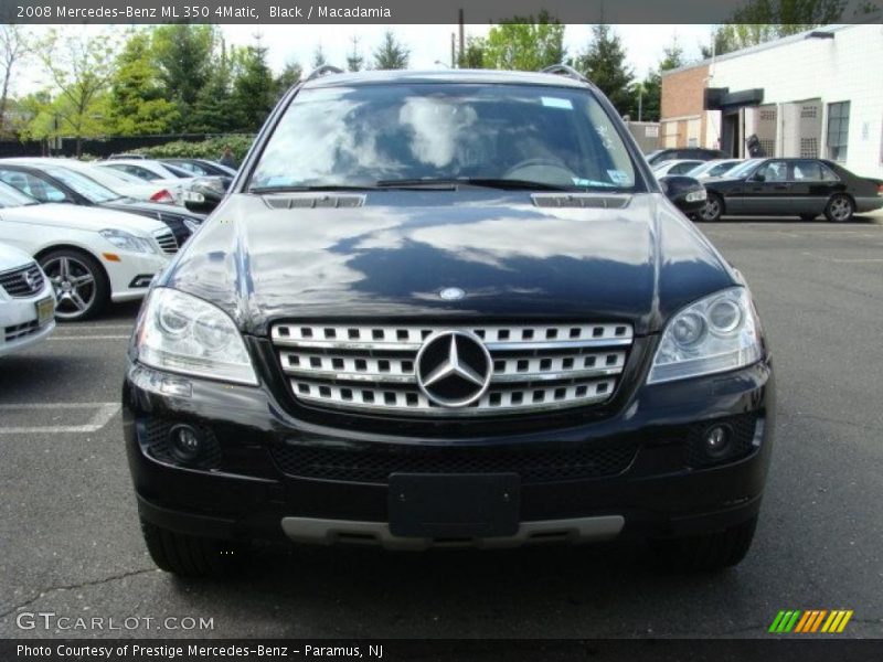 Black / Macadamia 2008 Mercedes-Benz ML 350 4Matic