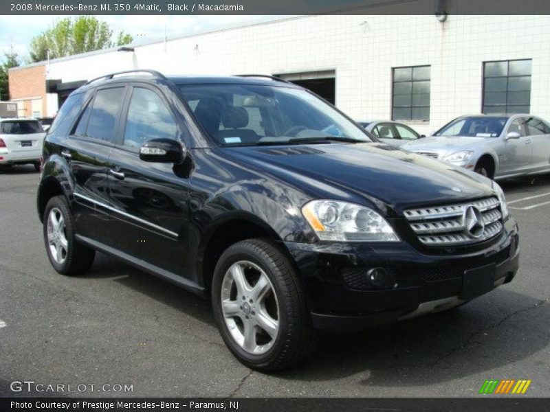 Black / Macadamia 2008 Mercedes-Benz ML 350 4Matic