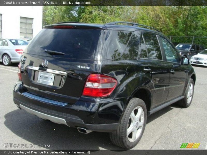 Black / Macadamia 2008 Mercedes-Benz ML 350 4Matic