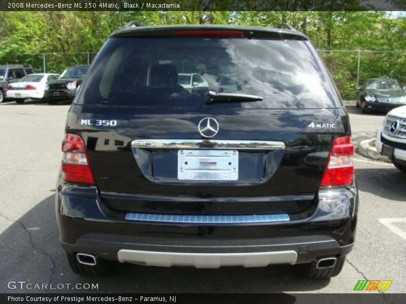 Black / Macadamia 2008 Mercedes-Benz ML 350 4Matic