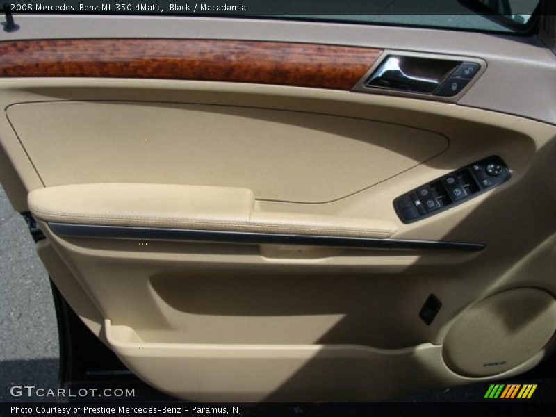 Black / Macadamia 2008 Mercedes-Benz ML 350 4Matic