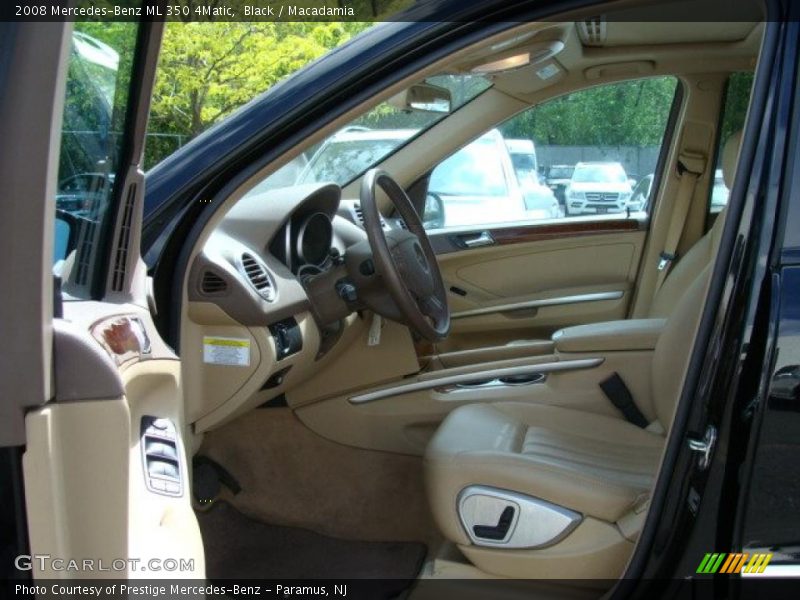 Black / Macadamia 2008 Mercedes-Benz ML 350 4Matic